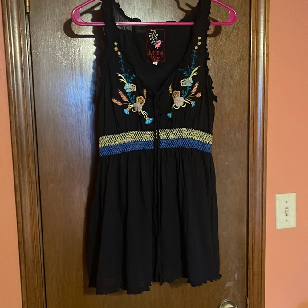 Johnny Was sleeveless peasant top